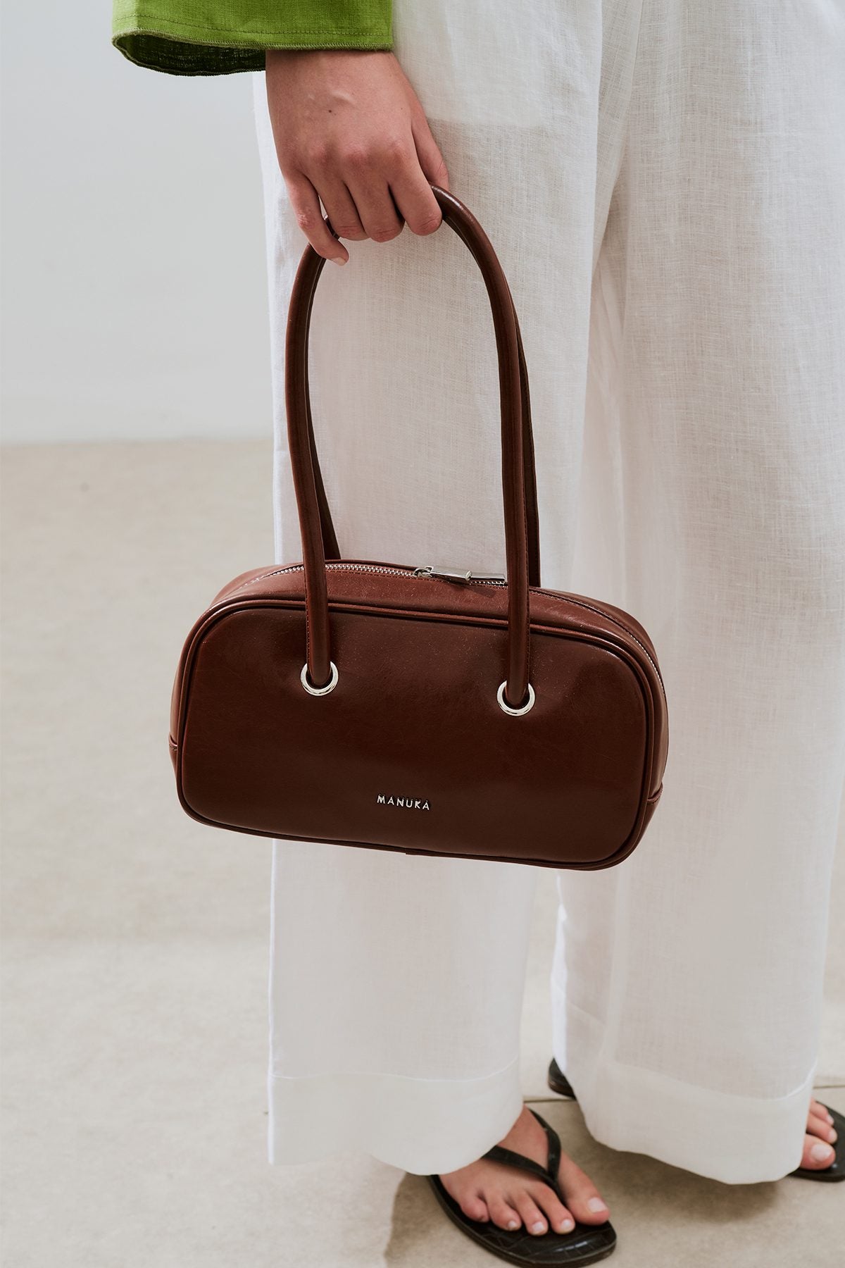Manuka KYOMI Damen Schultertasche Brown