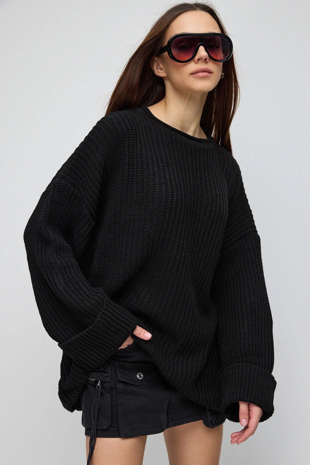 Strickpullover in Standardgröße (Übergröße)