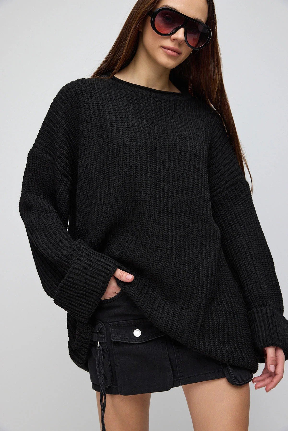 Strickpullover in Standardgröße (Übergröße)