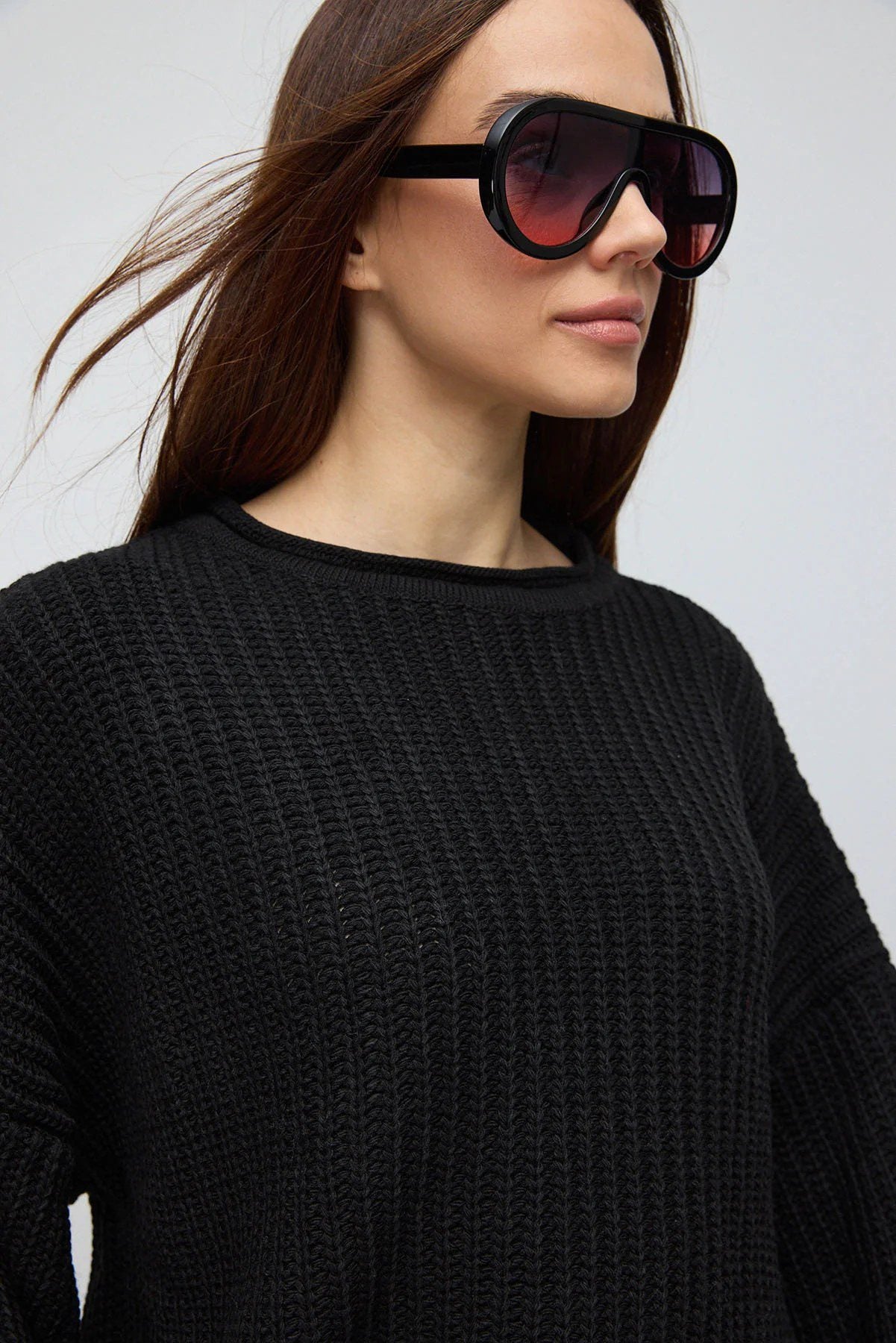 Strickpullover in Standardgröße (Übergröße)
