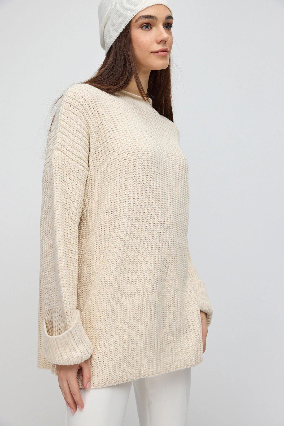 Strickpullover in Standardgröße (Übergröße)