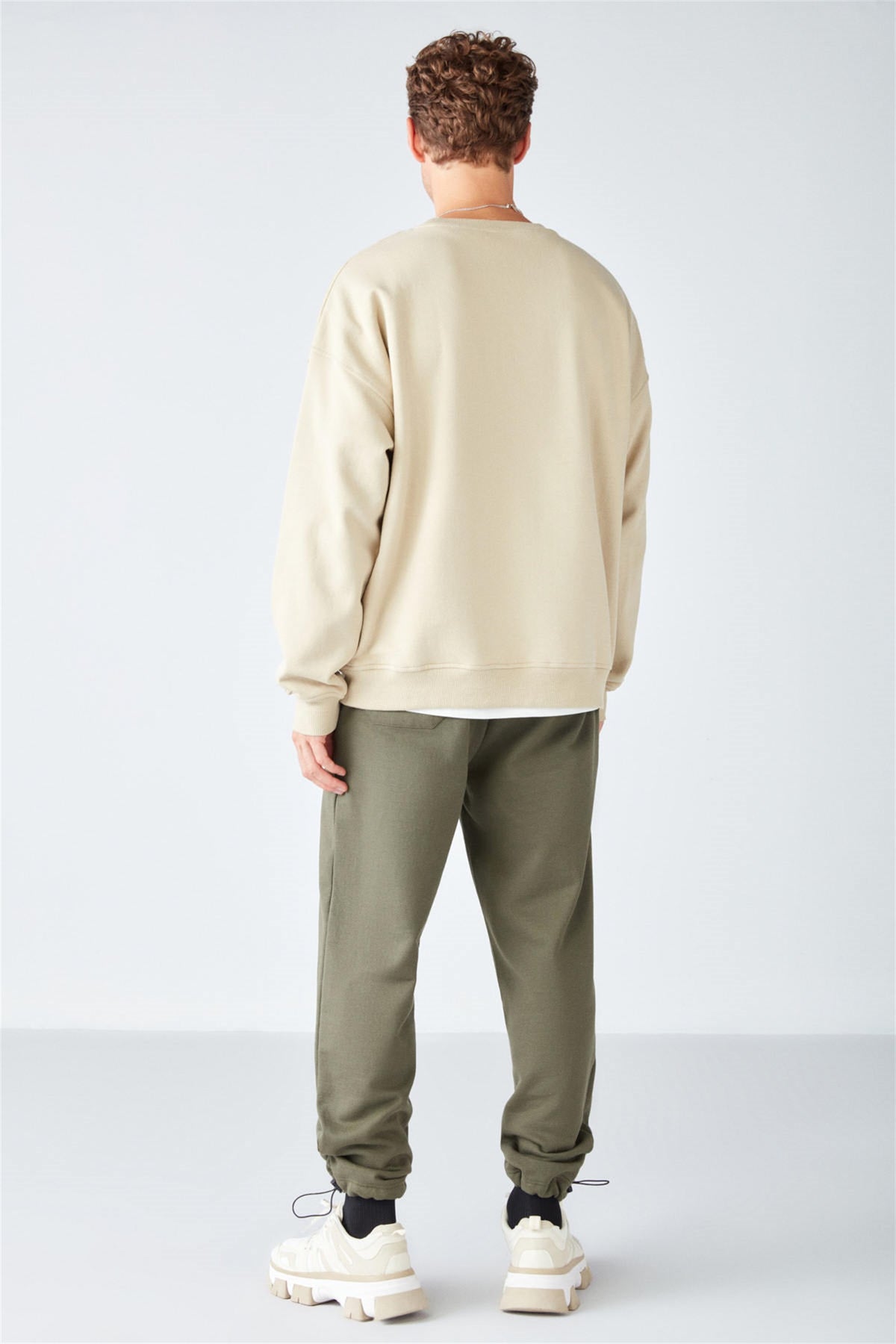 GRIMELANGE STEPHAN Herren Oversize Bio-Sweatshirt Beige