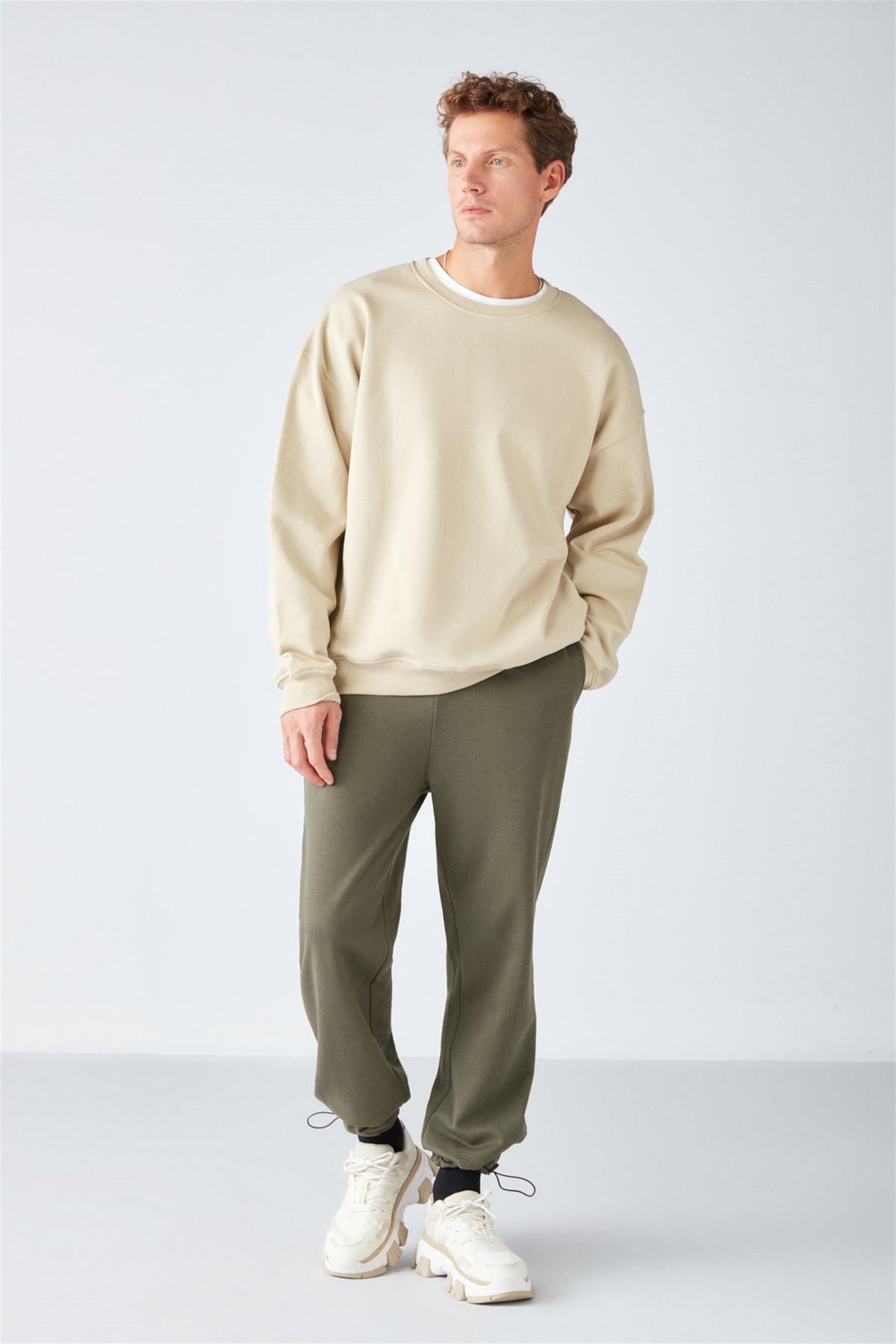 STEPHAN Herren Oversize Bio-Sweatshirt