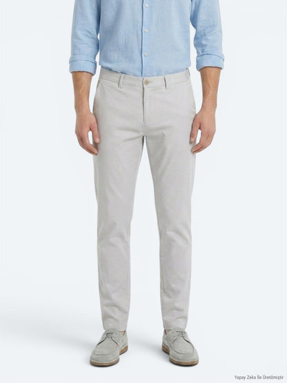 Stein Weben Schmale Casual-Hosen