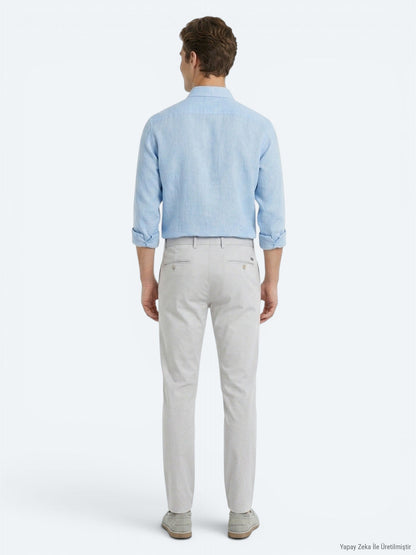 Stein Weben Schmale Casual-Hosen