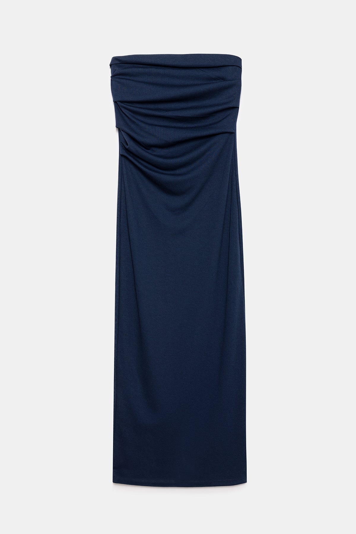 Trägerloses Midikleid
