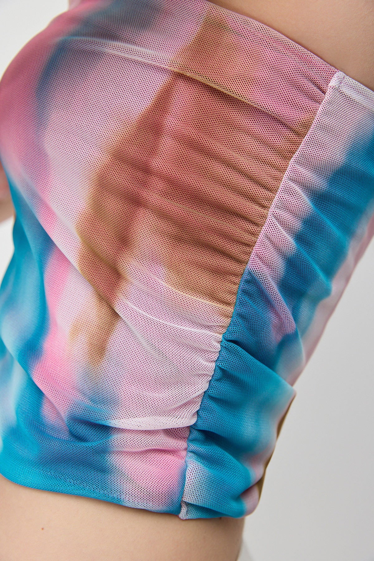 Kurzärmelige Crop-Bluse