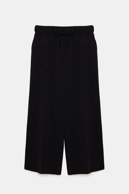Stretch-Jersey-Hose mit weitem Bein