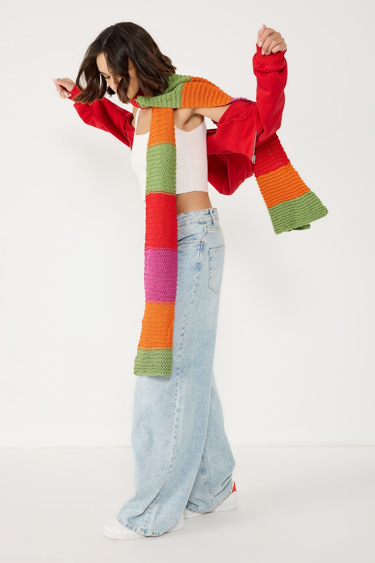 Basic-Top aus Stretch-Strick