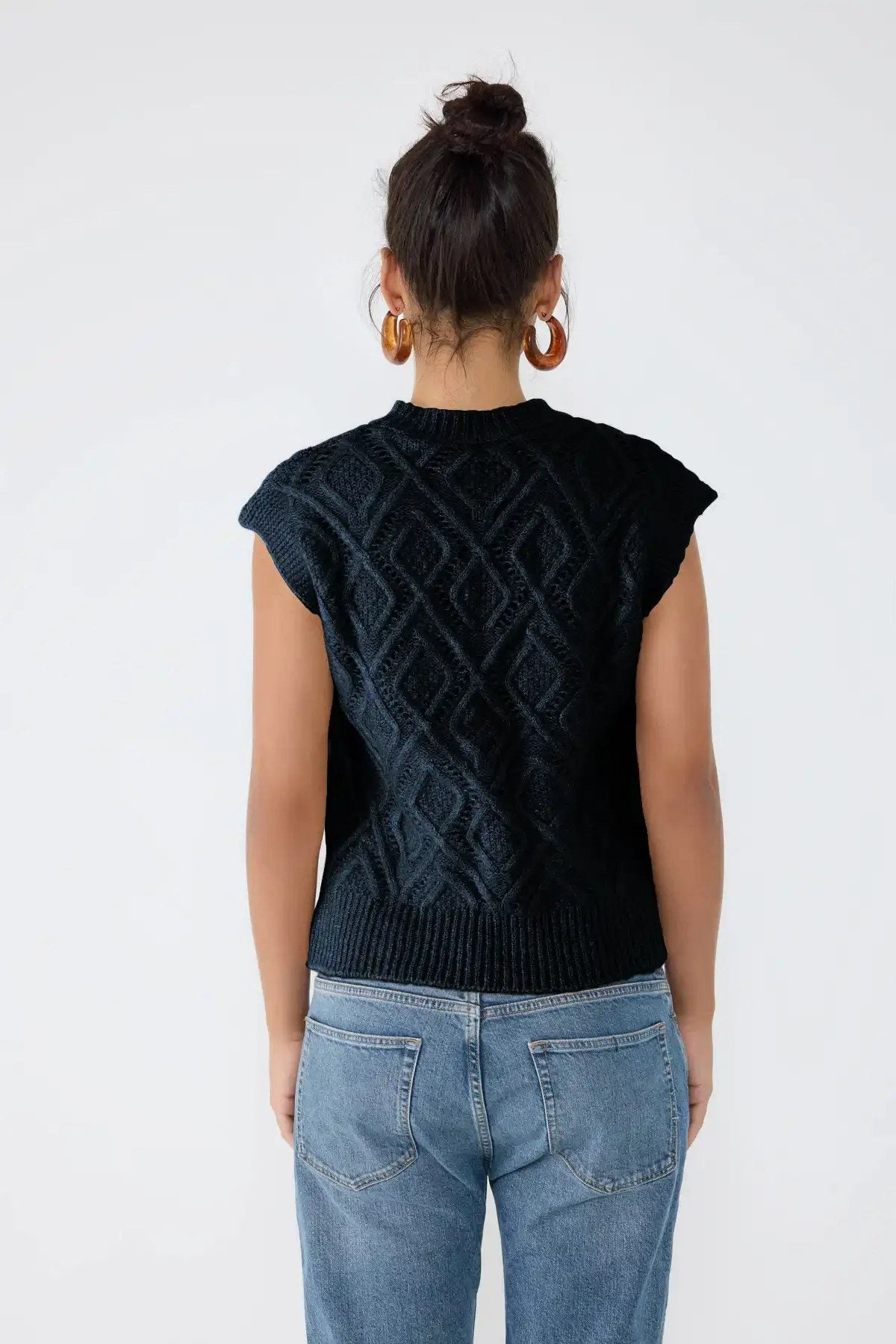 Ärmelloser Pullover