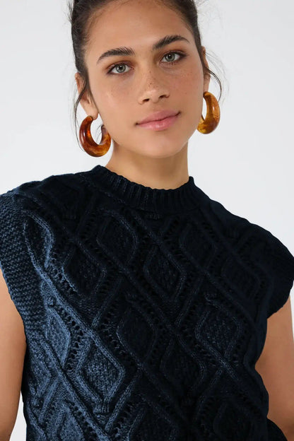 Ärmelloser Pullover