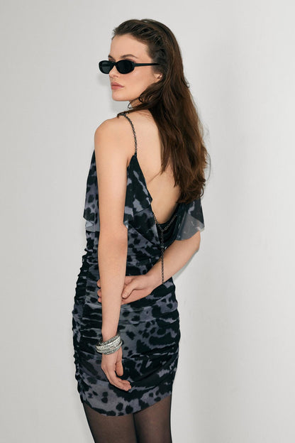SUAVE Damen Kettenrücken-Kleid