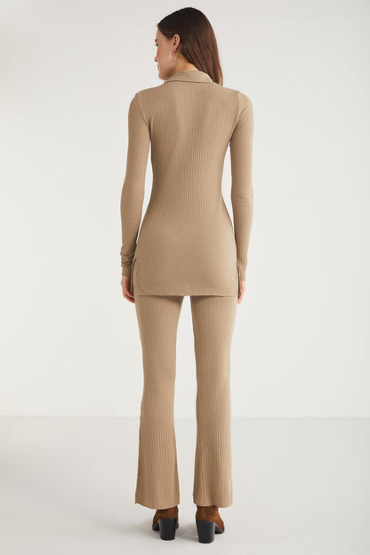 SUELAN Strick Slim Single Shirt