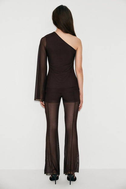 SUENO Damen Asymmetrische Bluse
