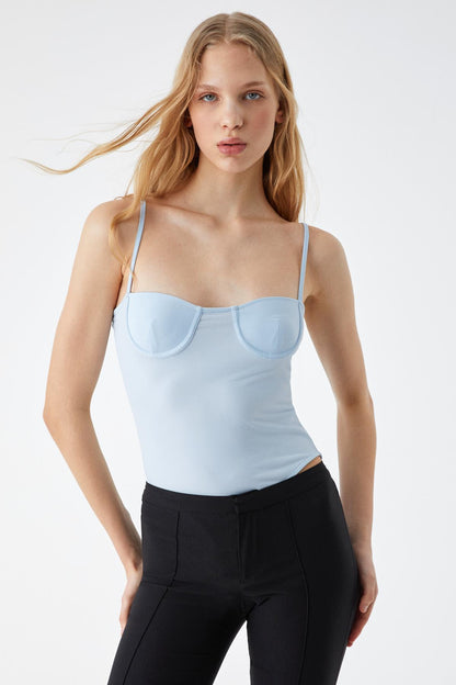 SULEJE Damen Ärmelloser Bustier