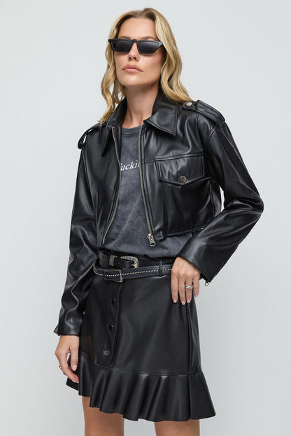Kunstlederjacke