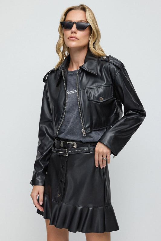 Kunstlederjacke