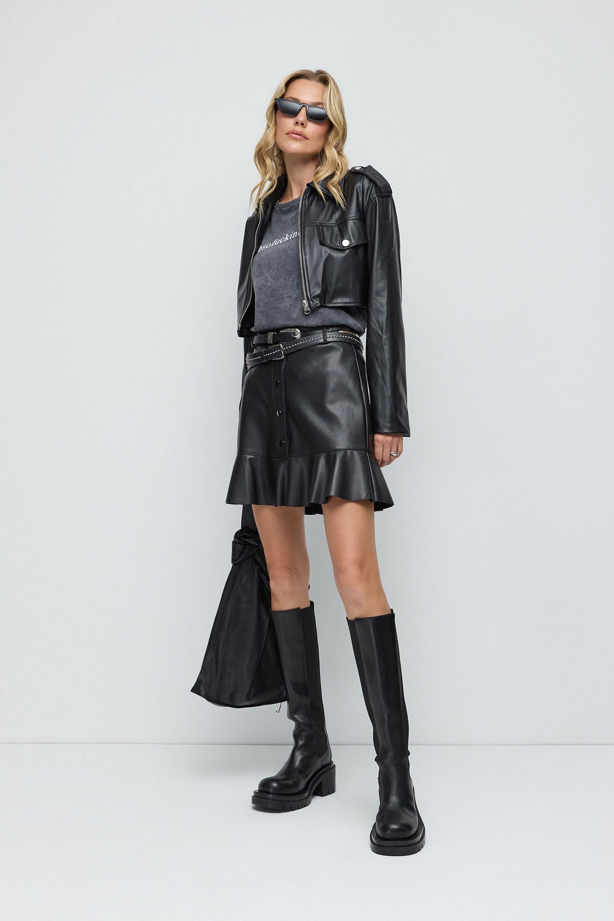 Kunstlederjacke
