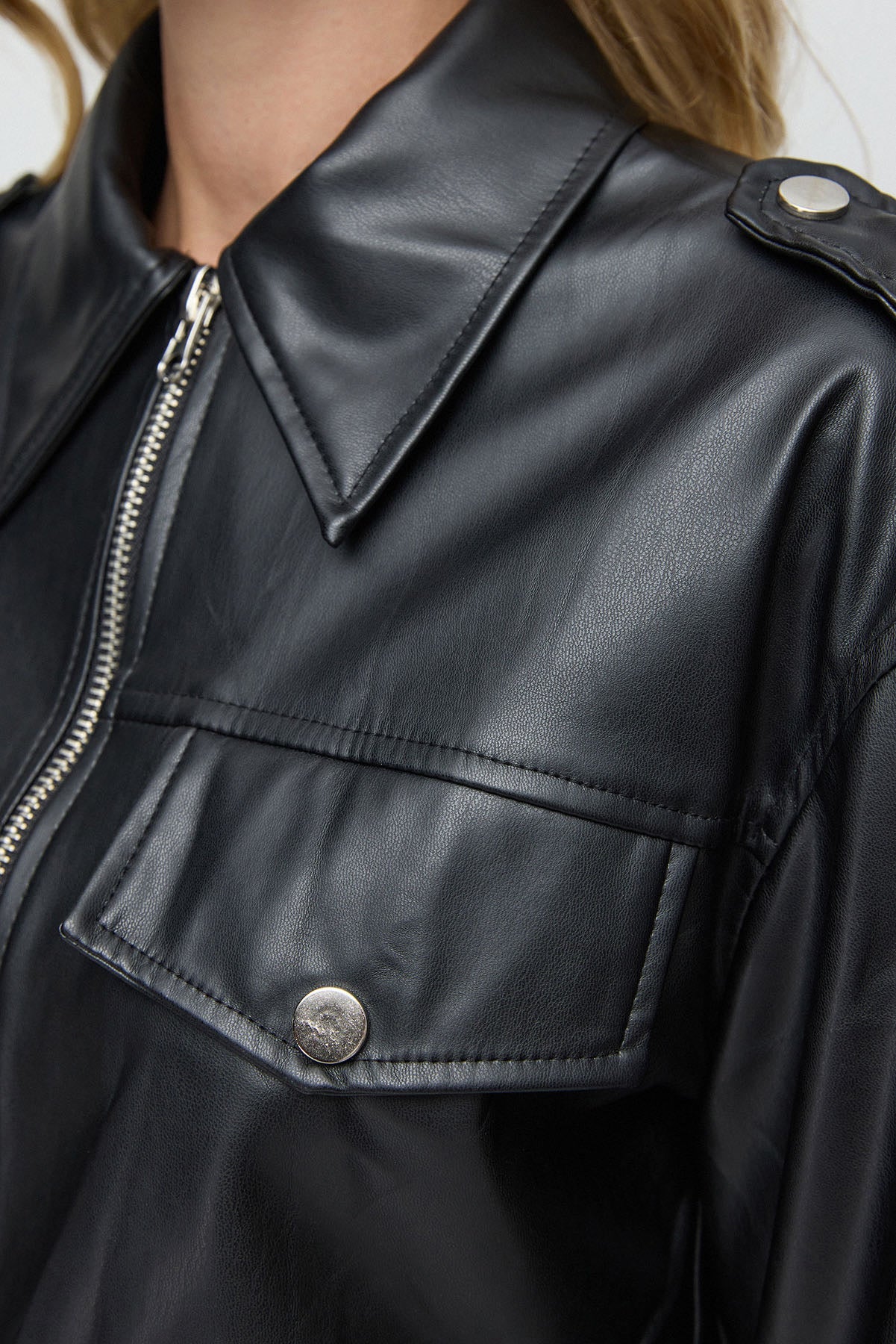 Kunstlederjacke