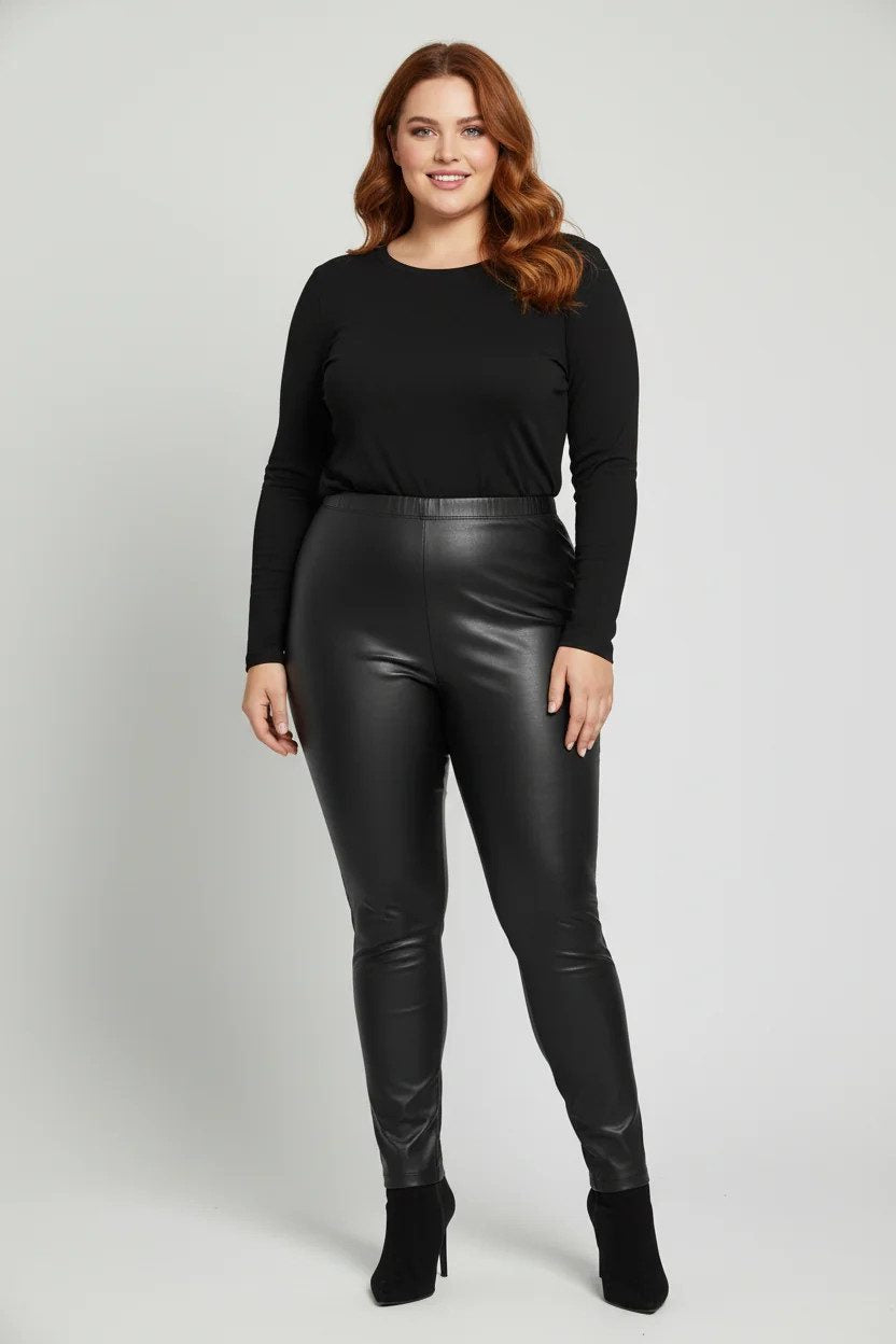 Leggings aus Kunstleder