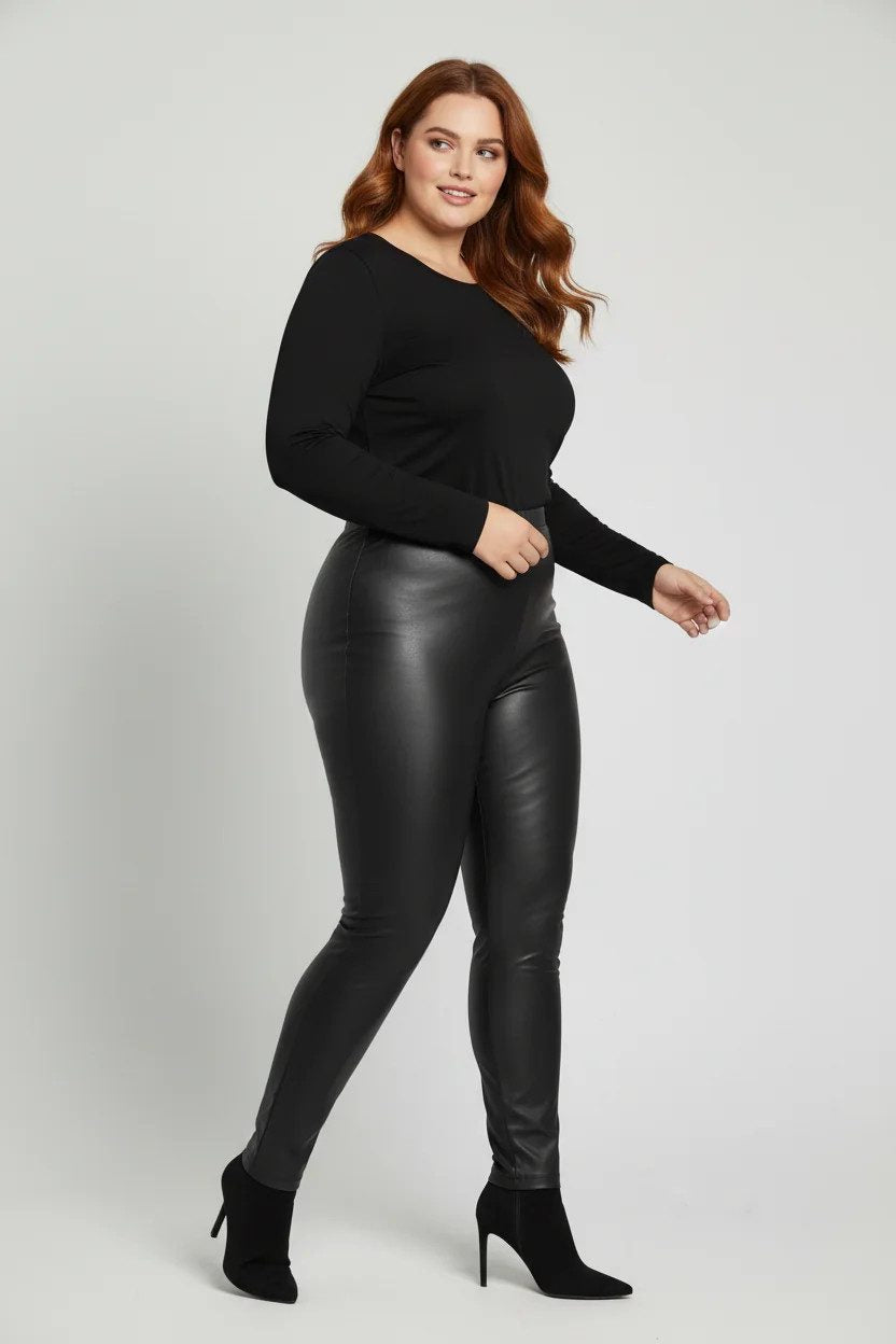 Leggings aus Kunstleder