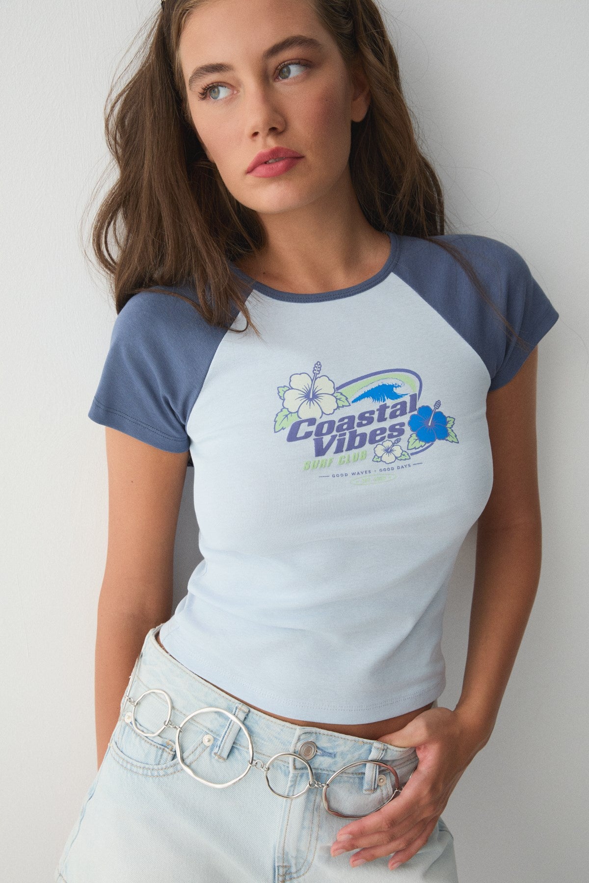SURFER Colour-Block Print-Shirt