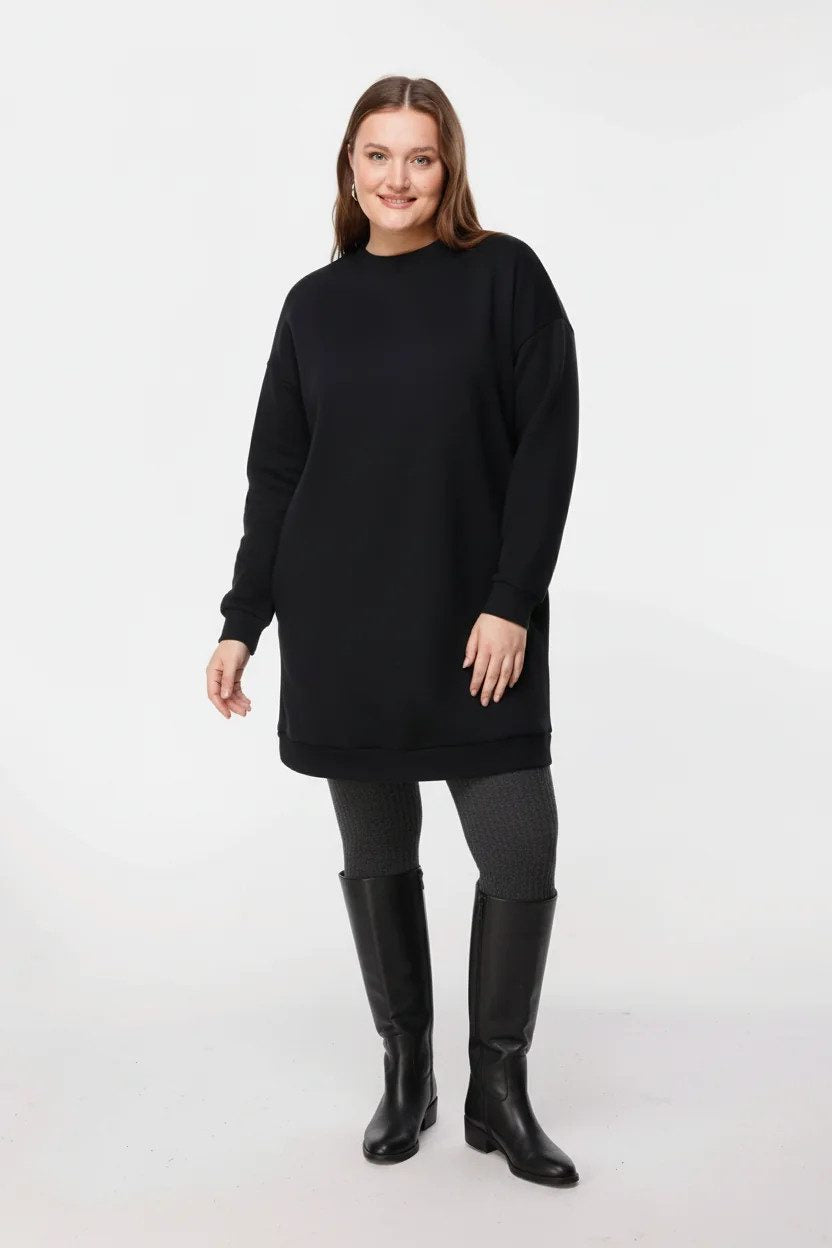 Langärmeliges Sweatshirtkleid