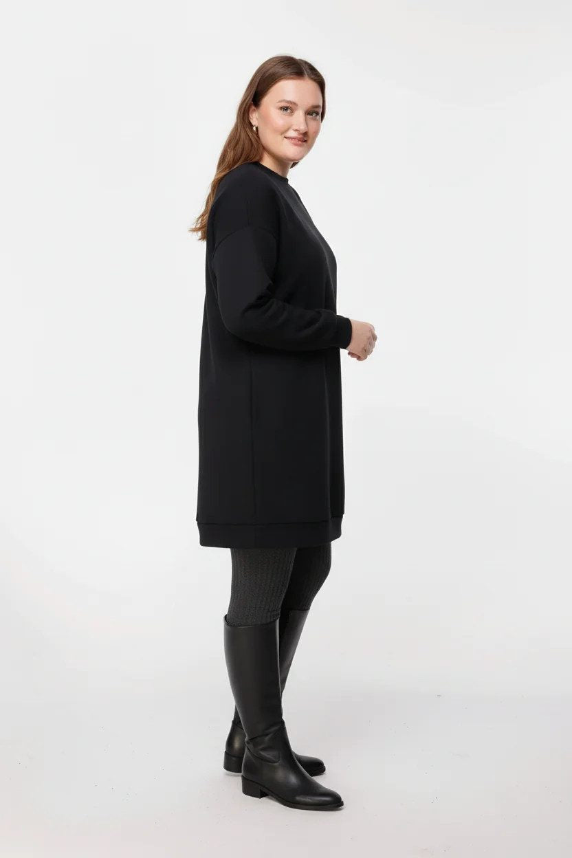 Langärmeliges Sweatshirtkleid