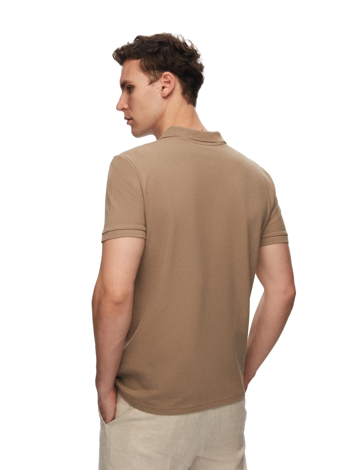 Basis-T-Shirt - Herren Baumwoll-T-Shirt