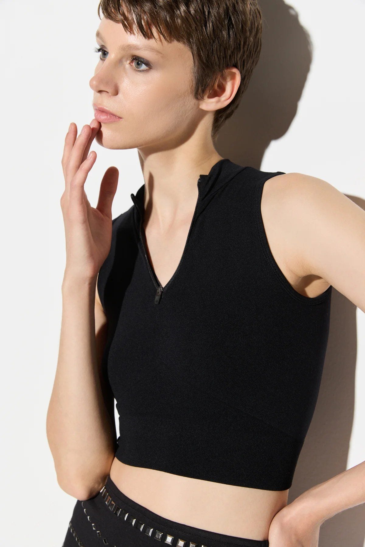 Bluse mit Reißverschluss