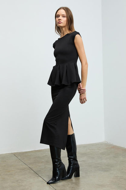 TALINDRA Damen Midi Bleistiftrock