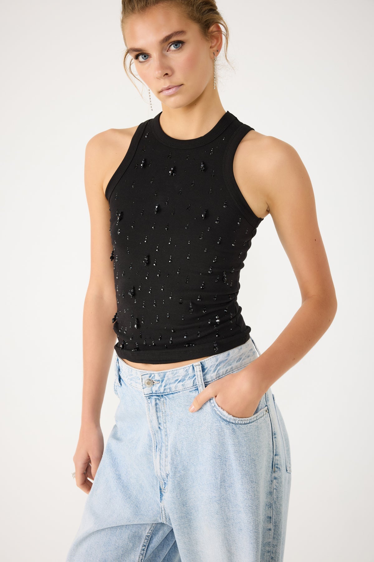Geripptes Tanktop