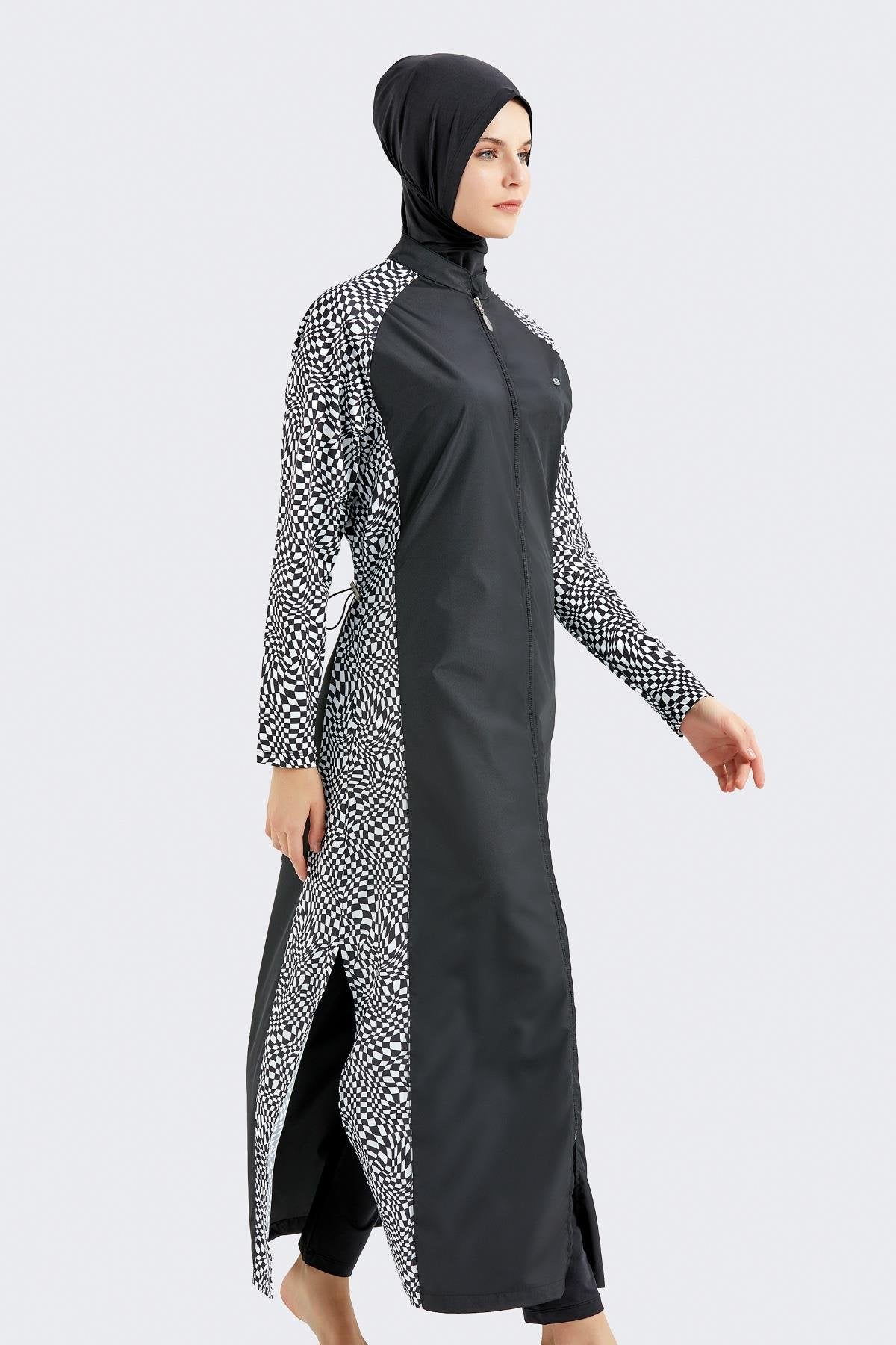 Vollständige Abdeckung Modest Badeanzug Set