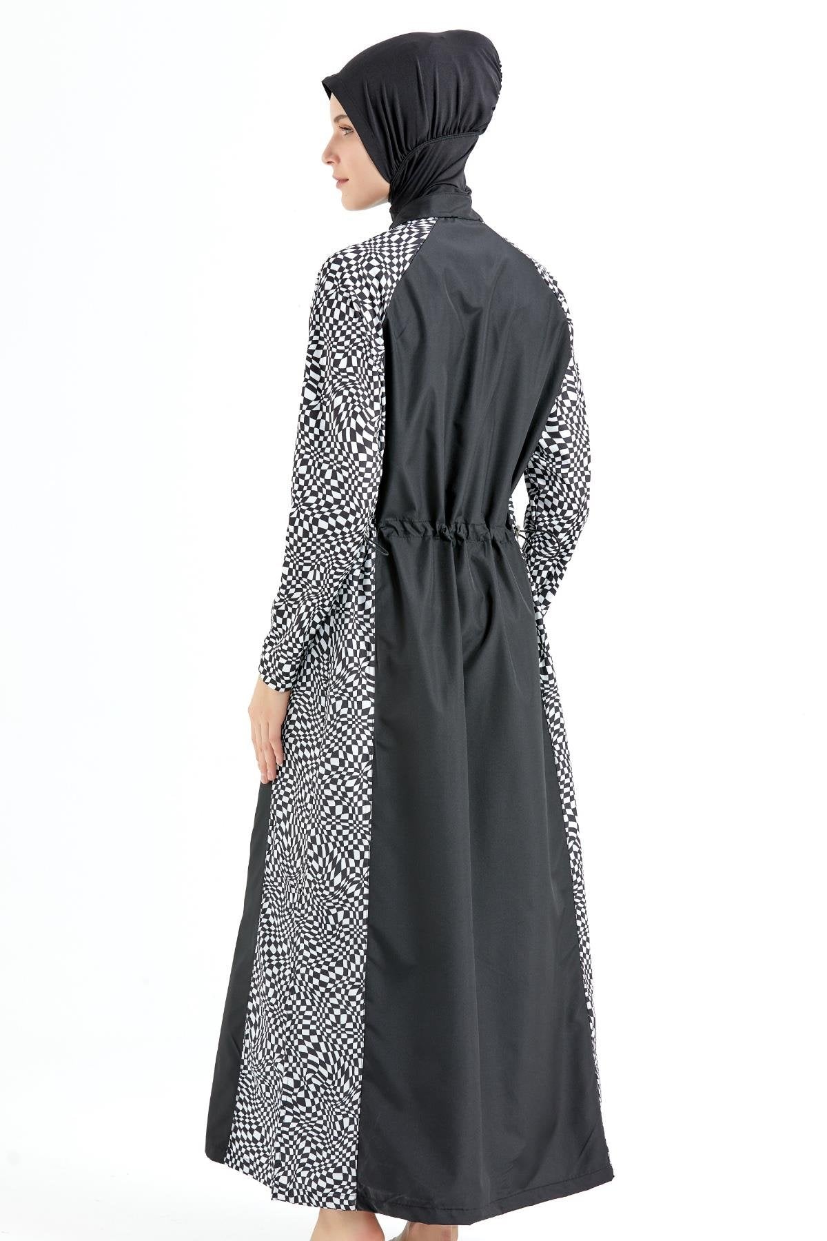 Vollständige Abdeckung Modest Badeanzug Set