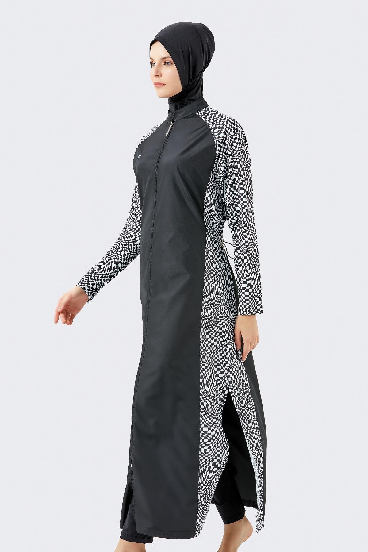 Vollständige Abdeckung Modest Badeanzug Set
