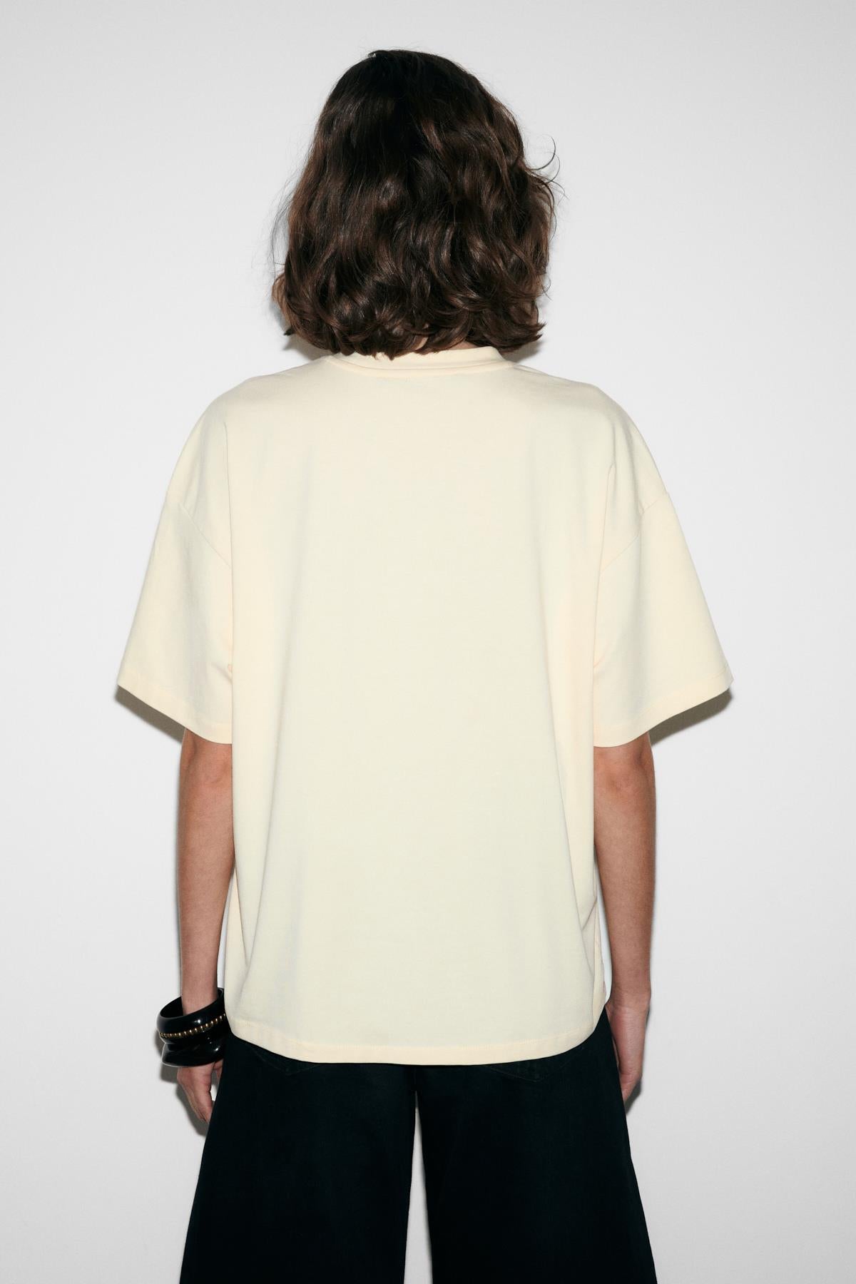 GRIMELANGE TAMBEZA Damen Baumwoll-Shirt Print Gelb