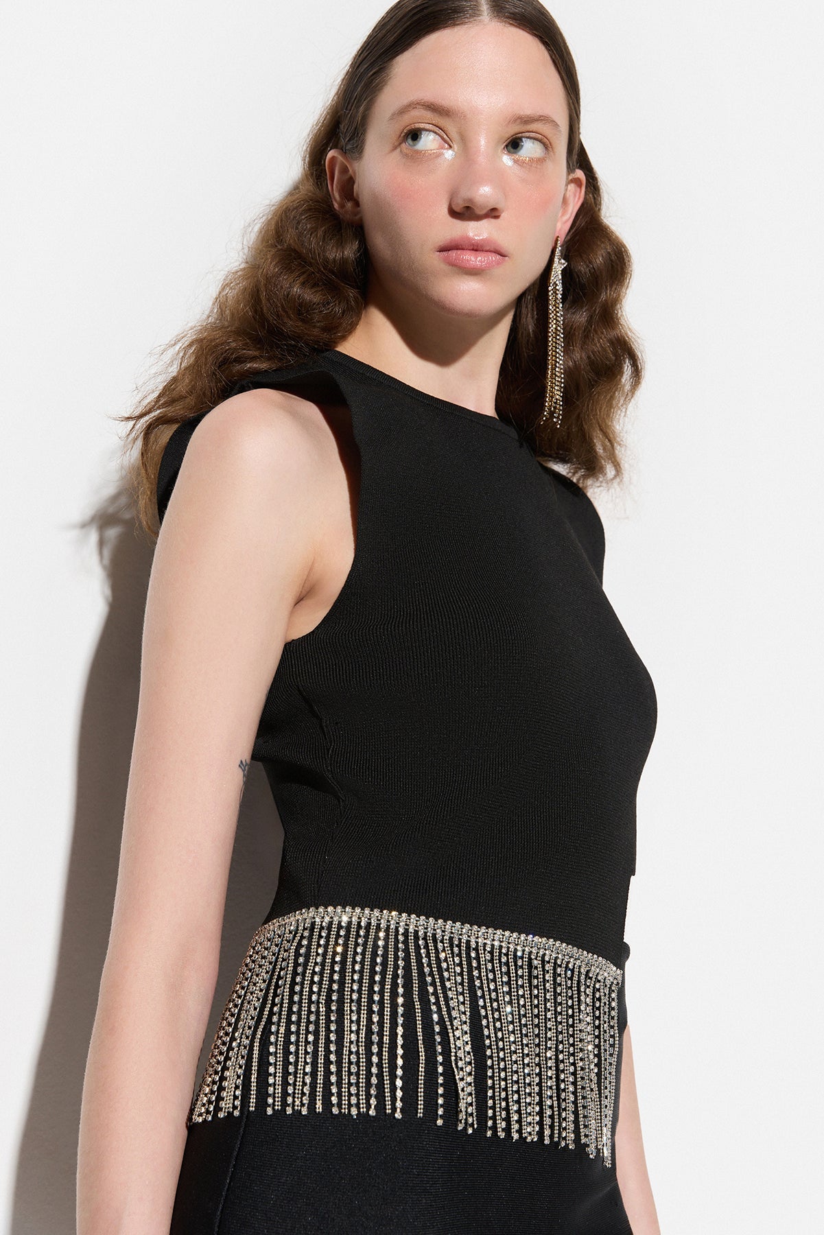 Verzierte Strickbluse