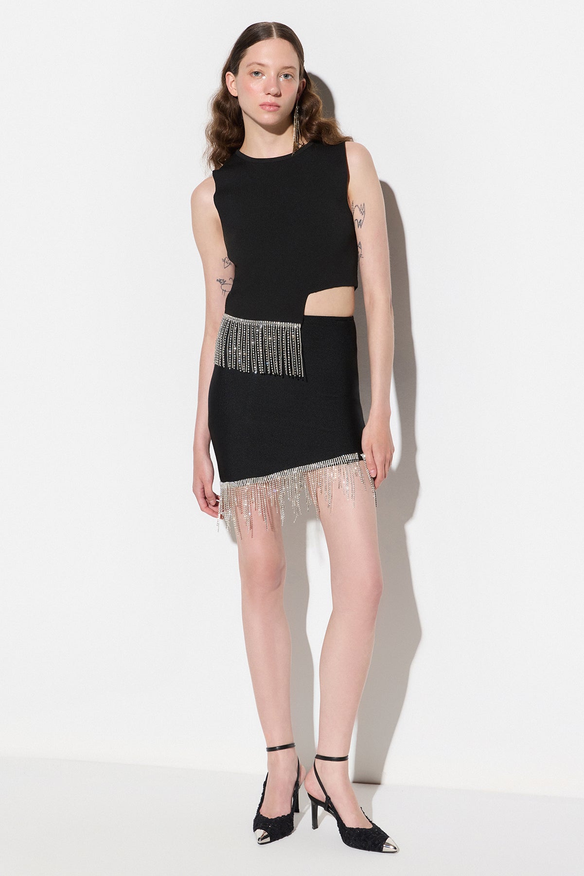 Verzierte Strickbluse