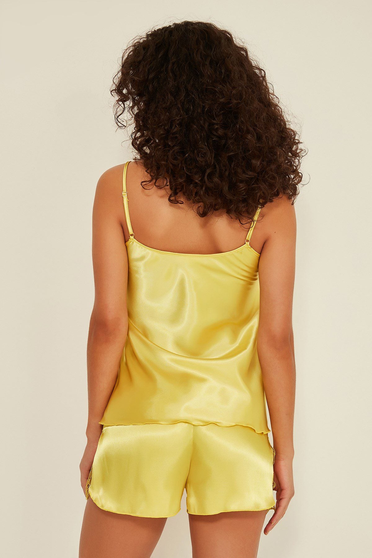 Damen Satin-Nachthemd mit Shorts