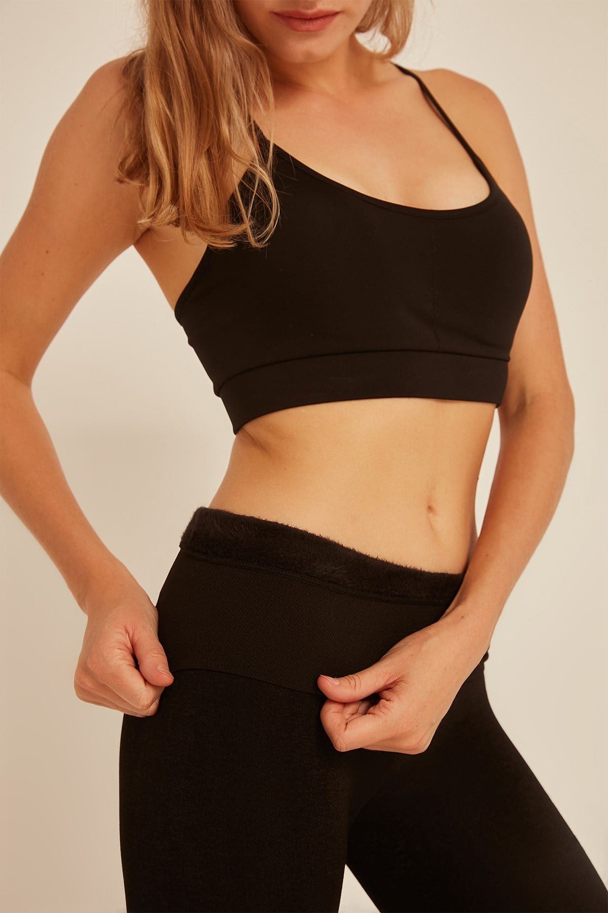 Damen Thermo Plüsch Leggings