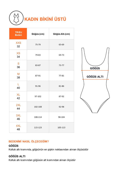 Damen Bandeau-Bikini-Top