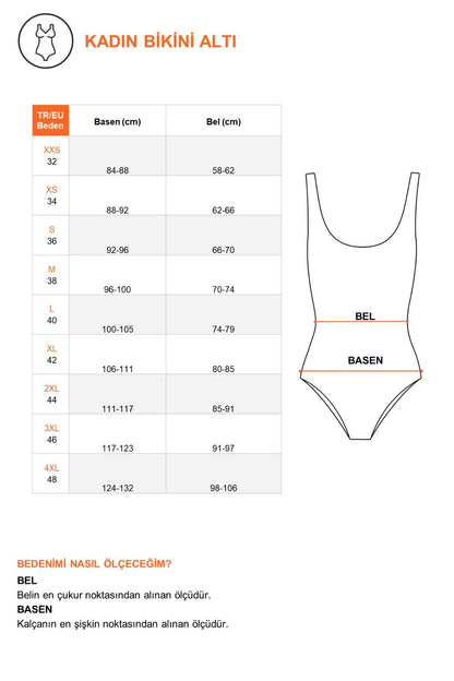 Hohe Taille Damen Bikinihose