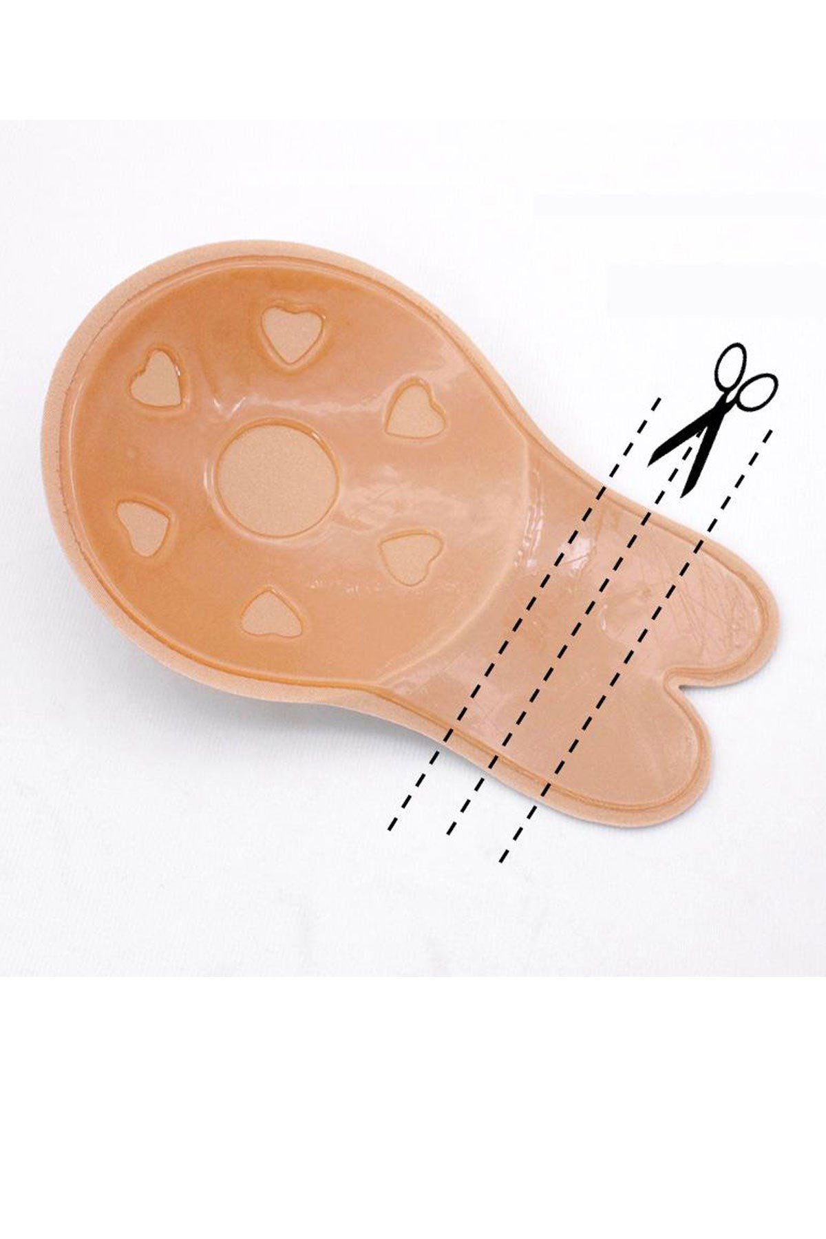 Silikon Push-Up BH mit Brustabdeckungen