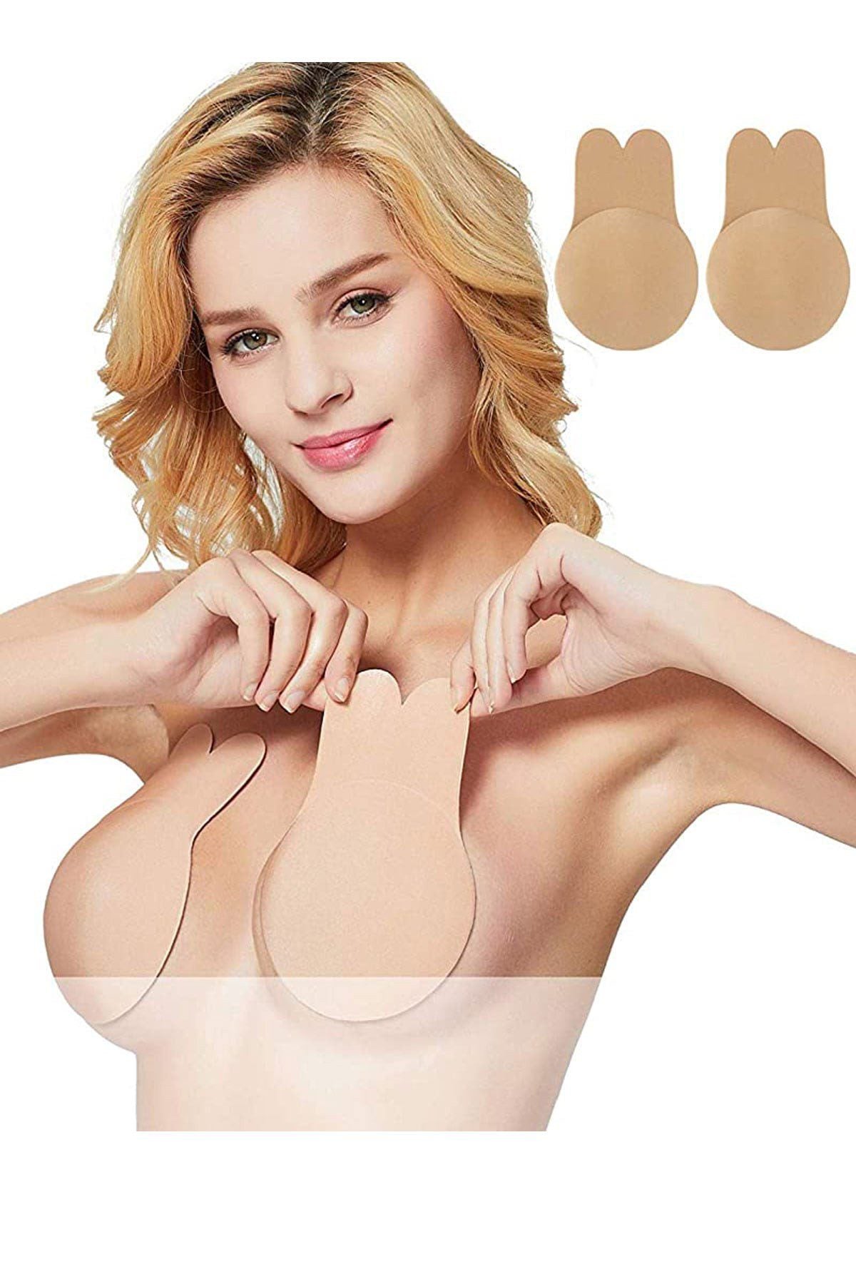 Silikon Push-Up BH mit Brustabdeckungen