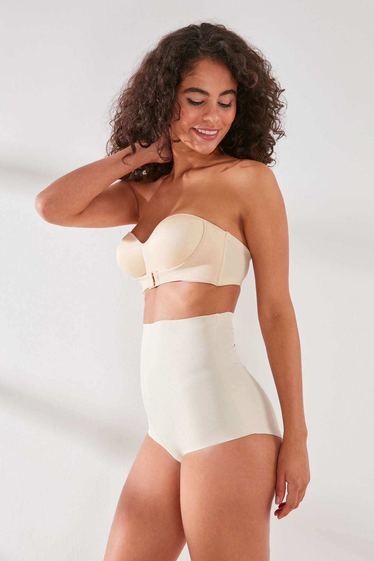 Damen High-Waisted Laser Cut Shapewear Slip