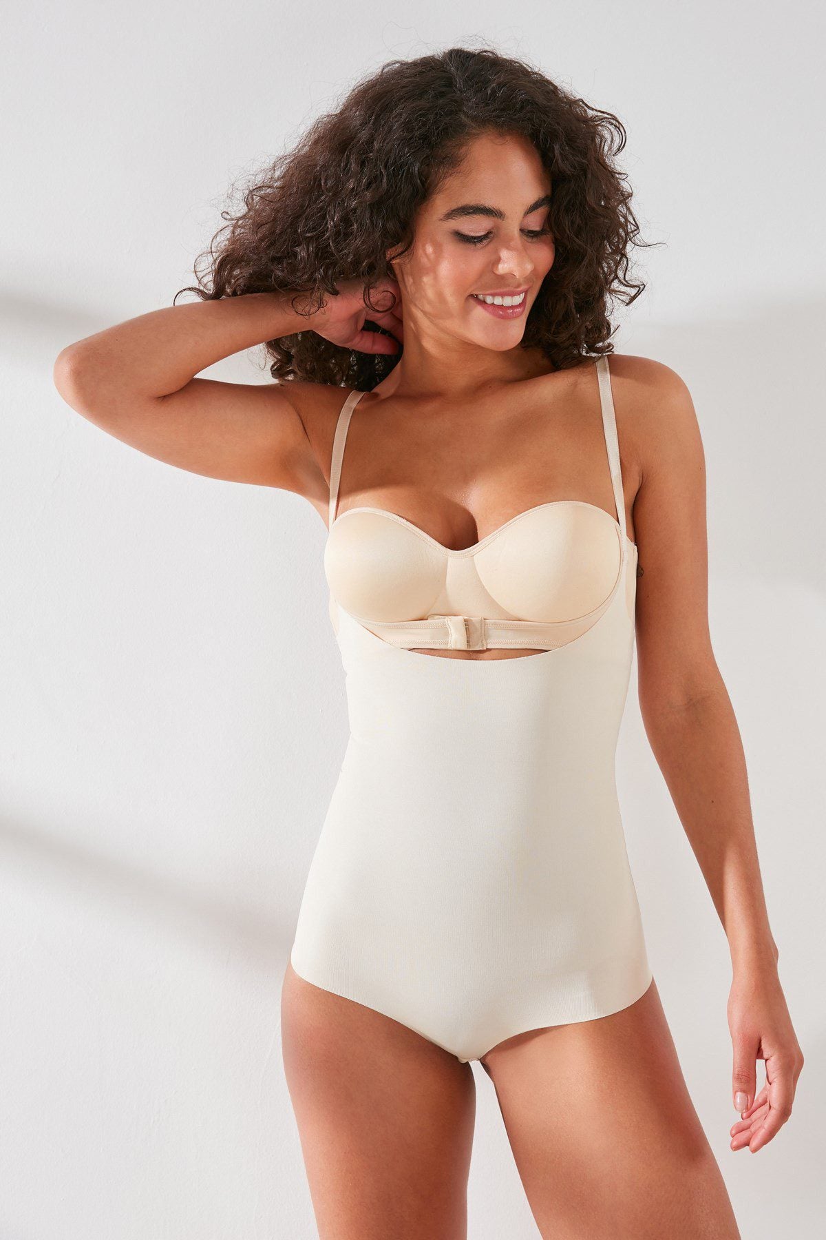 Damen Laser Cut Bustier Bodyformer