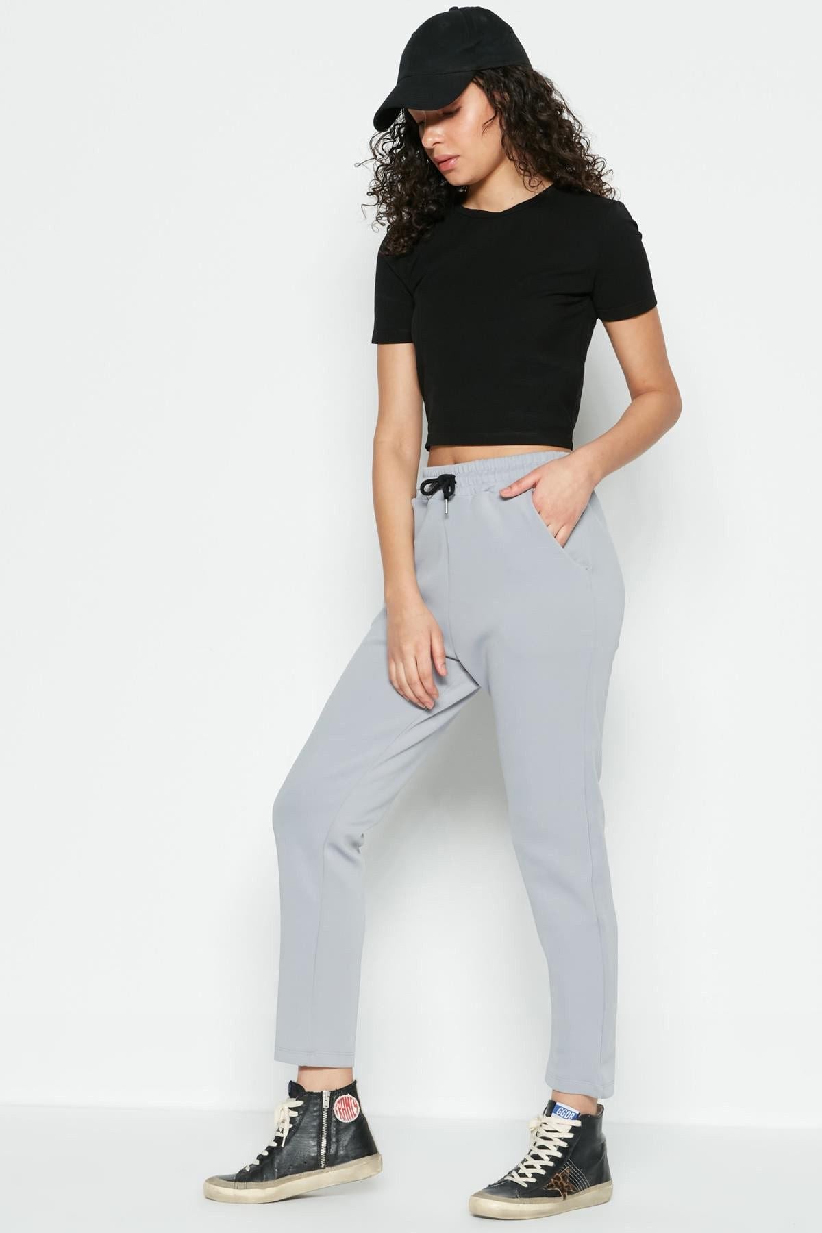 Flache Saum Jogginghose