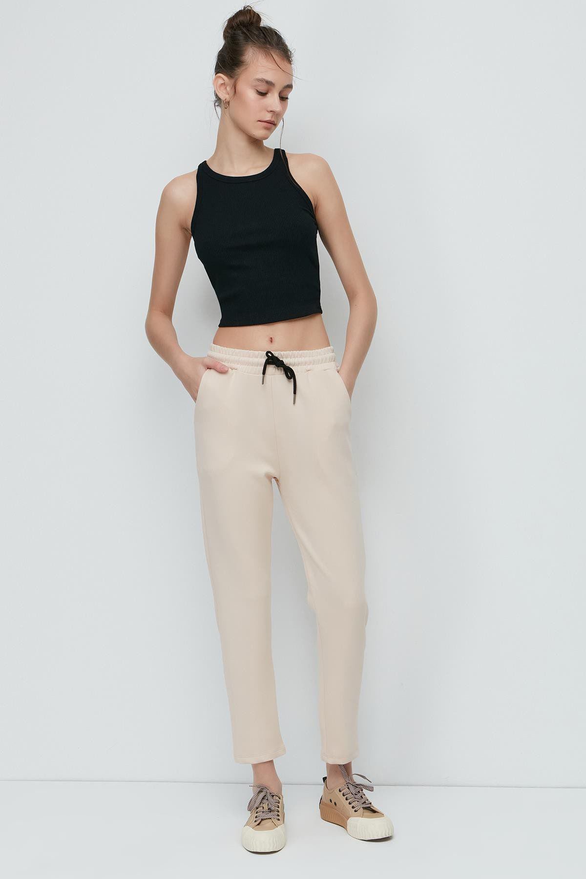 Flache Saum Jogginghose