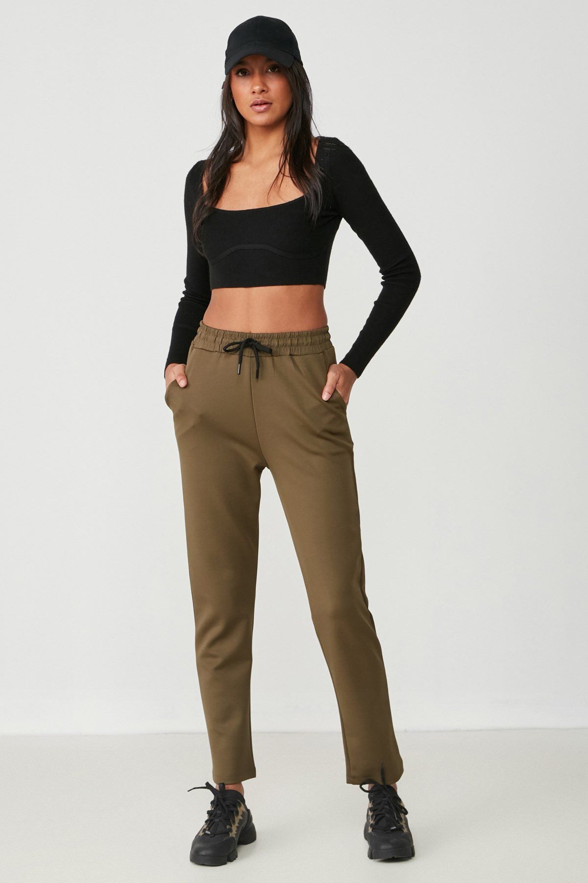 Flache Saum Jogginghose