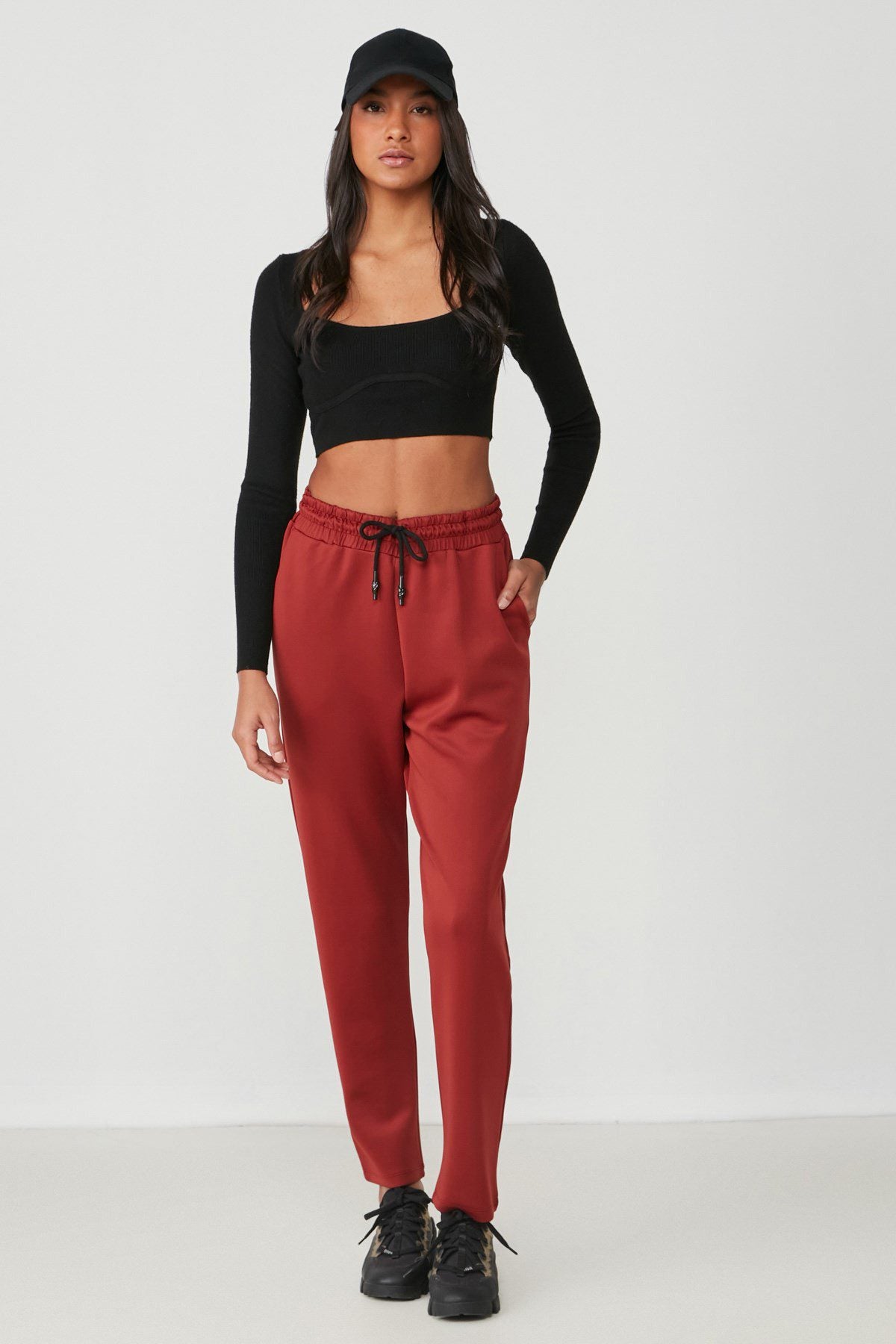 Flache Saum Jogginghose